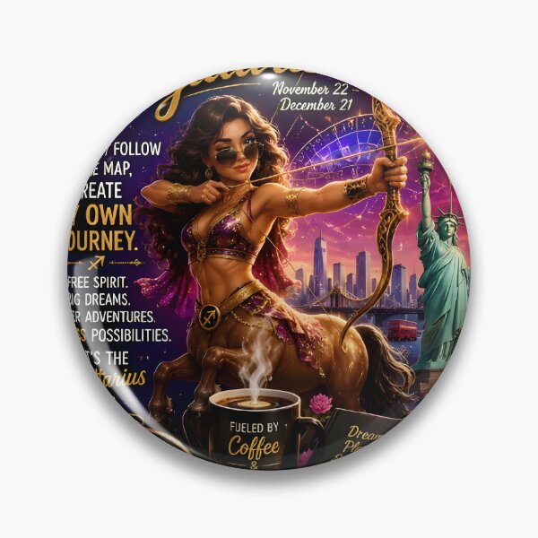 Item preview, Sagittarius Woman Free Spirit Archer designed and sold by Zodiac Celestial Art.