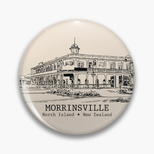 Item preview, Morrinsville NZ - Vintage Ink Cityscape designed and sold by Lakeric.