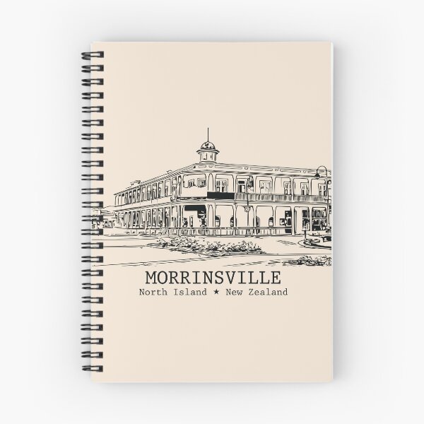 Item preview, Morrinsville NZ - Vintage Ink Cityscape designed and sold by Lakeric.