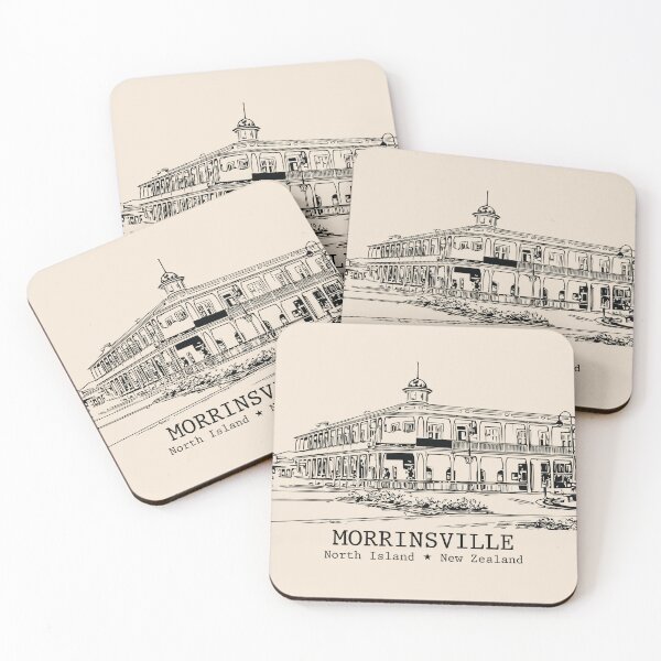 Item preview, Morrinsville NZ - Vintage Ink Cityscape designed and sold by Lakeric.