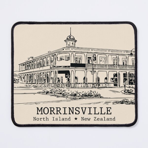 Item preview, Morrinsville NZ - Vintage Ink Cityscape designed and sold by Lakeric.