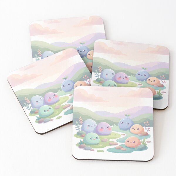 Item preview, Cute Kawaii Little Creatures by the Stream designed and sold by Neural Dream.