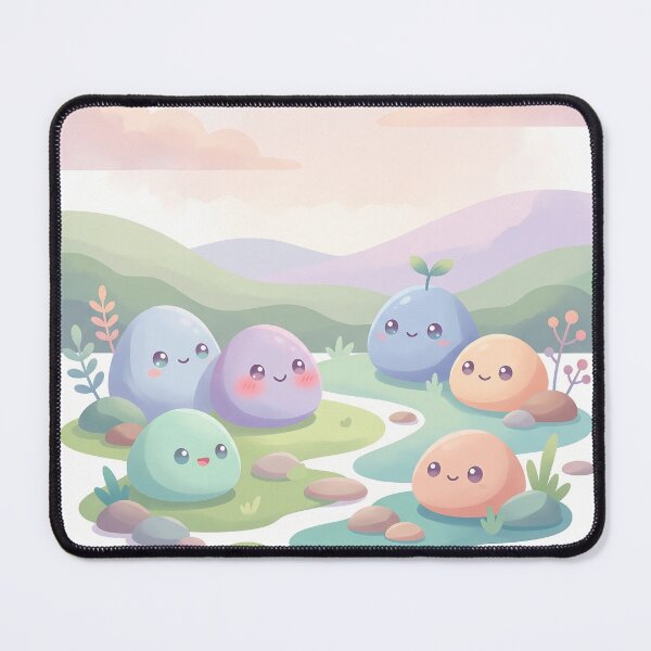 Item preview, Cute Kawaii Little Creatures by the Stream designed and sold by Neural Dream.