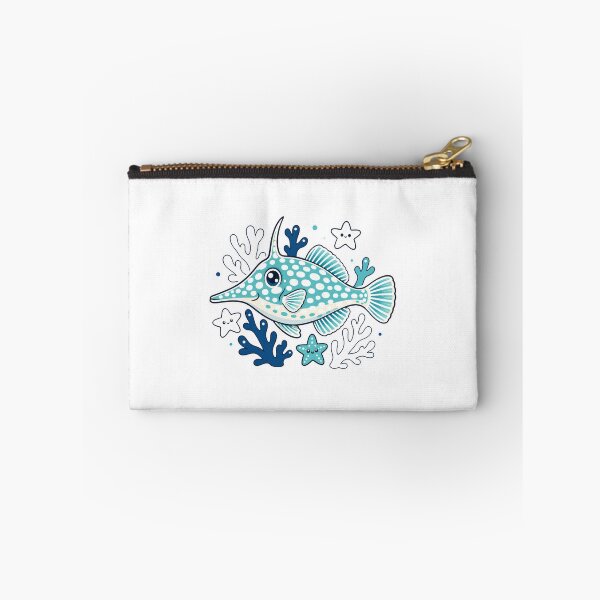Item preview, Orange Spotted Filefish Coral Reef Illustration | Tropical Marine Life Art designed and sold by AMICO77.
