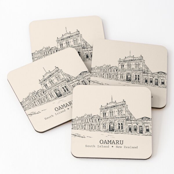 Item preview, Oamaru NZ - Vintage Ink Cityscape designed and sold by Lakeric.