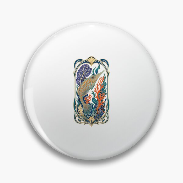 Item preview, Orange Spotted Filefish Coral Reef Illustration | Tropical Marine Life Art designed and sold by AMICO77.