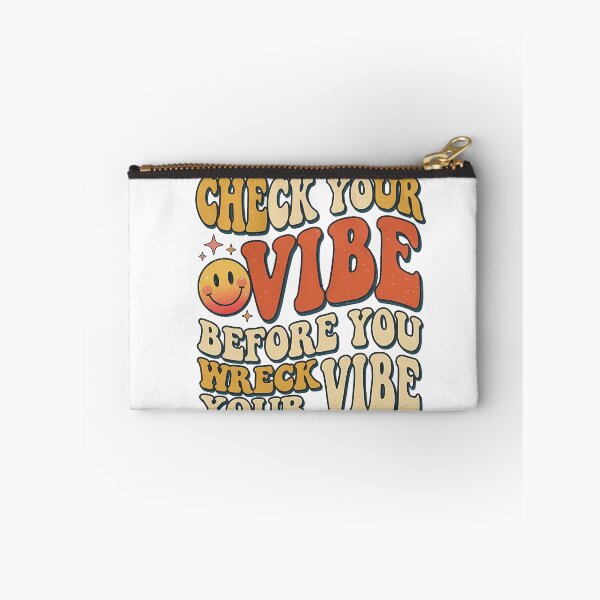 Item preview, Retro Groovy Check Your Vibe Smiley Typography designed and sold by archiveslate.