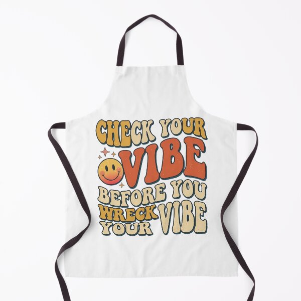 Item preview, Retro Groovy Check Your Vibe Smiley Typography designed and sold by archiveslate.