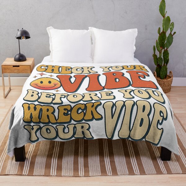 Item preview, Retro Groovy Check Your Vibe Smiley Typography designed and sold by archiveslate.