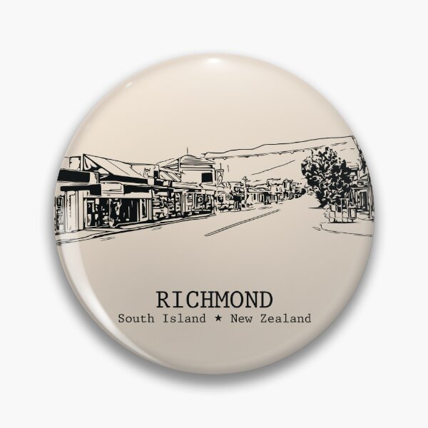 Item preview, Richmond NZ - Vintage Ink Cityscape designed and sold by Lakeric.