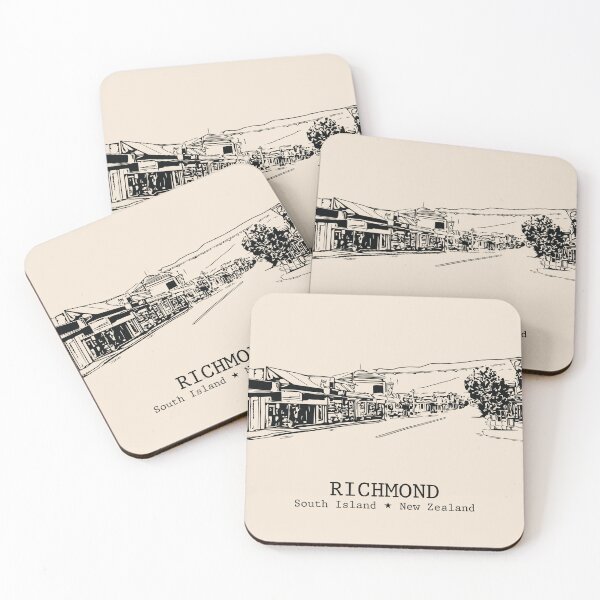 Item preview, Richmond NZ - Vintage Ink Cityscape designed and sold by Lakeric.