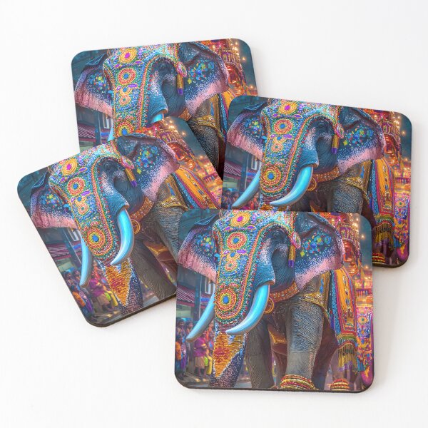 Item preview, Vibrant Festival Elephant Decorated for Celebration designed and sold by Artessie.