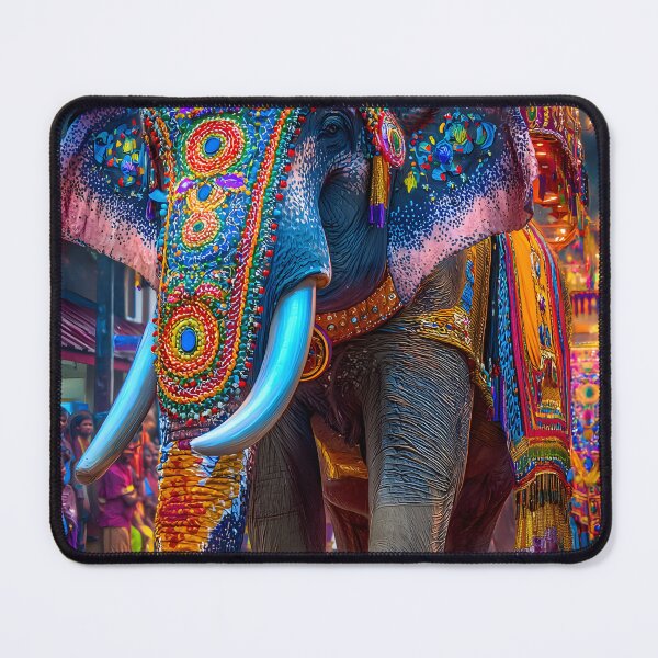Item preview, Vibrant Festival Elephant Decorated for Celebration designed and sold by Artessie.