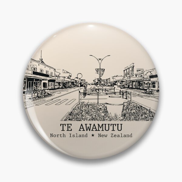 Item preview, Te Awamutu NZ - Vintage Ink Cityscape designed and sold by Lakeric.