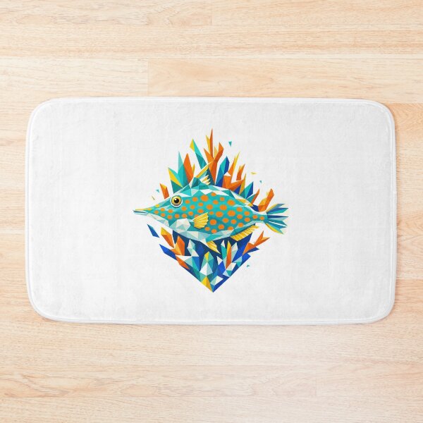 Item preview, Orange Spotted Filefish Coral Reef Illustration | Tropical Marine Life Art designed and sold by AMICO77.