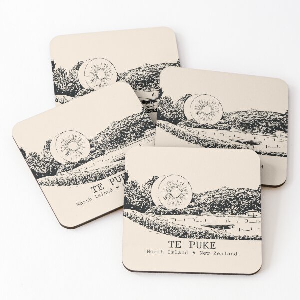 Item preview, Te Puke NZ - Vintage Ink Cityscape designed and sold by Lakeric.