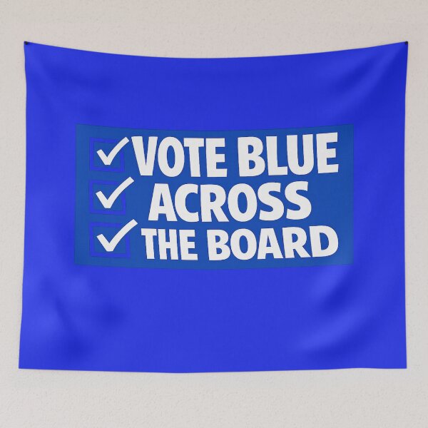 Item preview, Every Race Every Seat Vote Blue 2026 Political Election Design designed and sold by MySheetMusicArt.