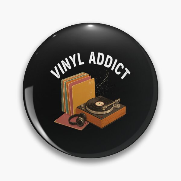Item preview, Vinyl Addict – Retro Turntable Record Collector Design designed and sold by Midnight Veil Designs.
