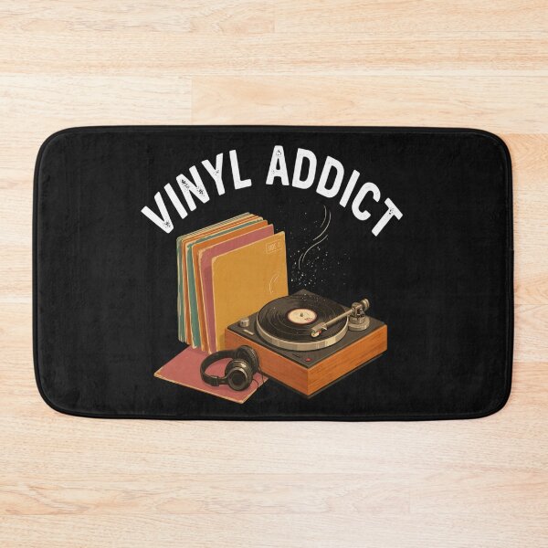 Item preview, Vinyl Addict – Retro Turntable Record Collector Design designed and sold by Midnight Veil Designs.