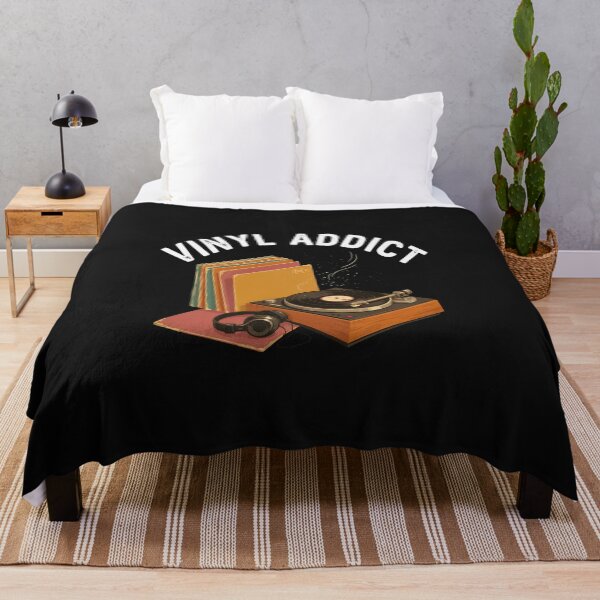 Item preview, Vinyl Addict – Retro Turntable Record Collector Design designed and sold by Midnight Veil Designs.