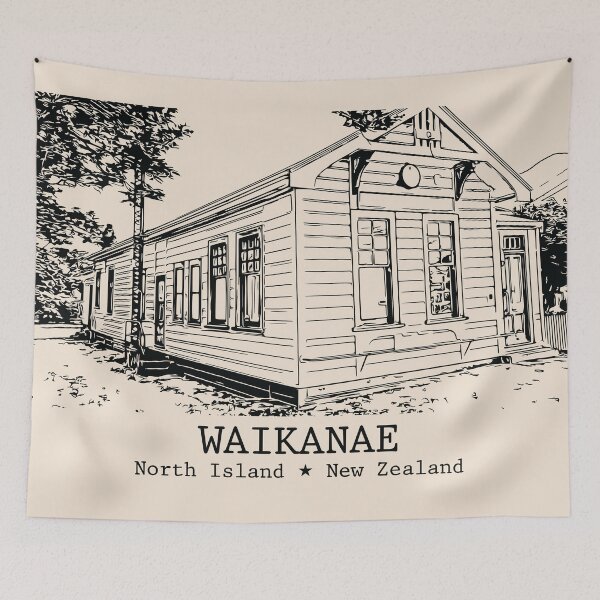 Item preview, Waikanae NZ - Vintage Ink Cityscape designed and sold by Lakeric.