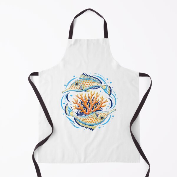 Item preview, Orange Spotted Filefish Coral Reef Illustration | Tropical Marine Life Art designed and sold by AMICO77.