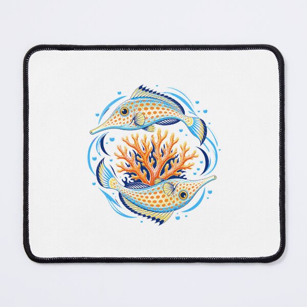 Item preview, Orange Spotted Filefish Coral Reef Illustration | Tropical Marine Life Art designed and sold by AMICO77.
