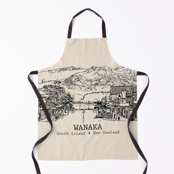 Item preview, Wanaka NZ - Vintage Ink Cityscape designed and sold by Lakeric.