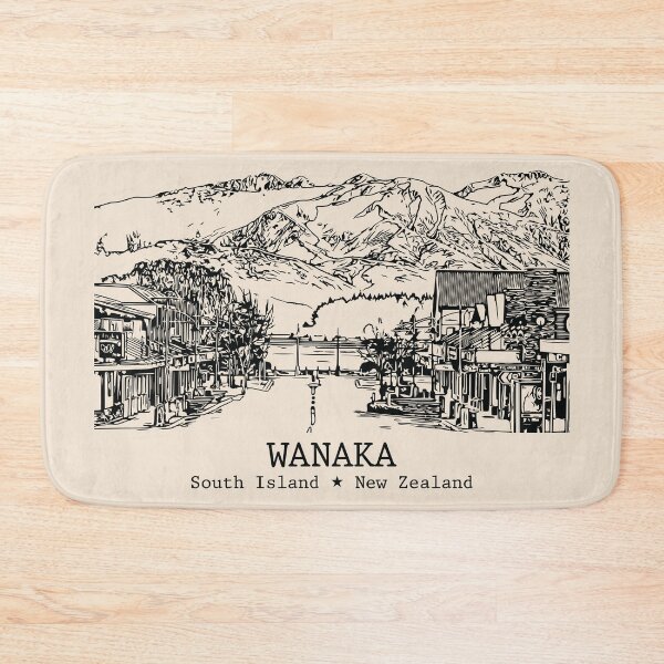 Item preview, Wanaka NZ - Vintage Ink Cityscape designed and sold by Lakeric.