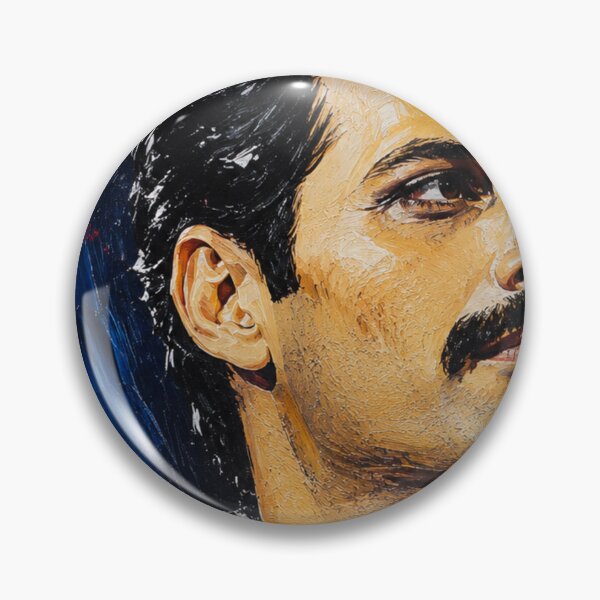 Item preview, Freddie Mercury Acrylic Portrait Wall Art Colorful Rock Legend Inspired Painting designed and sold by SHOCAMPOS DESIGNS .