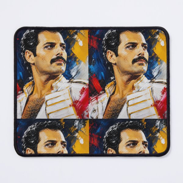 Item preview, Freddie Mercury Acrylic Portrait Wall Art Colorful Rock Legend Inspired Painting designed and sold by SHOCAMPOS DESIGNS .