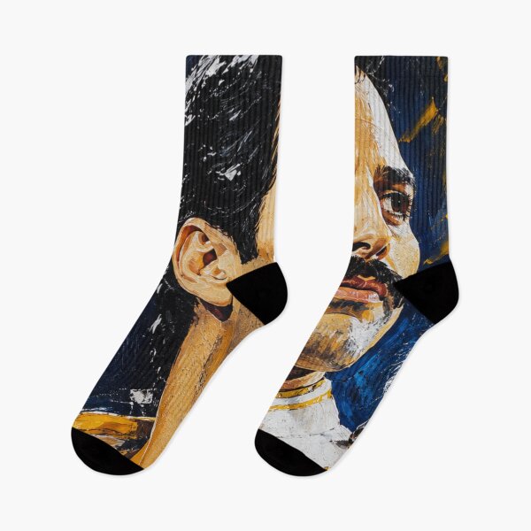 Item preview, Freddie Mercury Acrylic Portrait Wall Art Colorful Rock Legend Inspired Painting designed and sold by SHOCAMPOS DESIGNS .