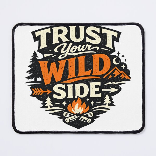 Item preview, Trust Your Wild Side Vintage Camping Typography T-Shirt designed and sold by D.Shop.