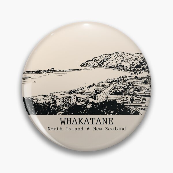 Item preview, Whakatane NZ - Vintage Ink Cityscape designed and sold by Lakeric.