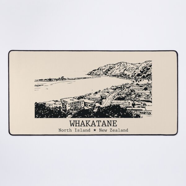 Item preview, Whakatane NZ - Vintage Ink Cityscape designed and sold by Lakeric.