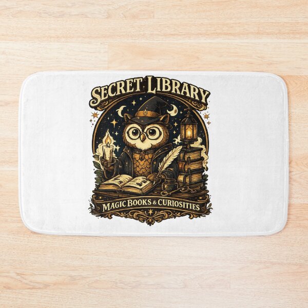 Item preview, Secret Library Owl Vintage Fantasy Book Lover T-Shirt designed and sold by D.Shop.