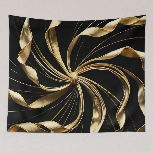 Item preview, Golden Ribbons designed and sold by Vicky Brago-Mitchell®.