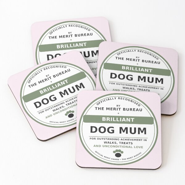 Item preview, Dog Mum Gift | Brilliant Dog Mom Award for Dog Lovers and Pet Owners designed and sold by TheMeritBureau.