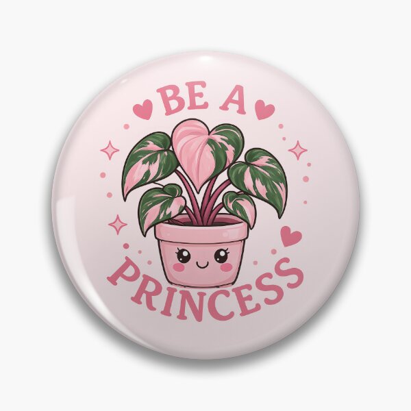 Artikelvorschau, Sei eine Prinzessin – Niedlicher rosa Prinzessinnen-Philodendron entworfen und verkauft von Stubblejumper Artworks.