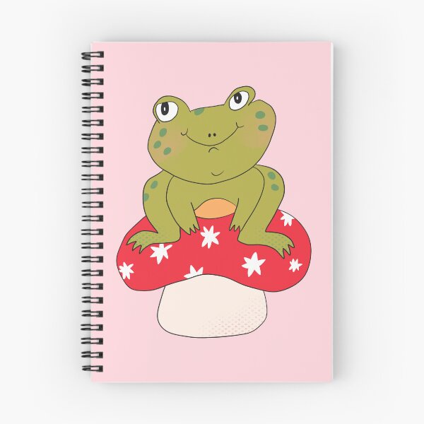 Item preview, Hoppy the Frog on Toadstool (Red) designed and sold by yellowflowerhut.