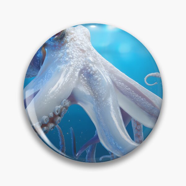 Item preview, Majestic Octopus Underwater in Vibrant Blue Waters designed and sold by Artessie.