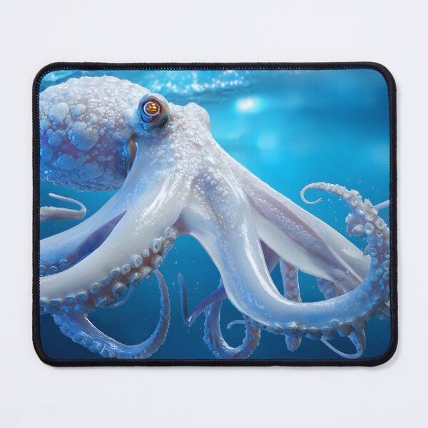 Item preview, Majestic Octopus Underwater in Vibrant Blue Waters designed and sold by Artessie.