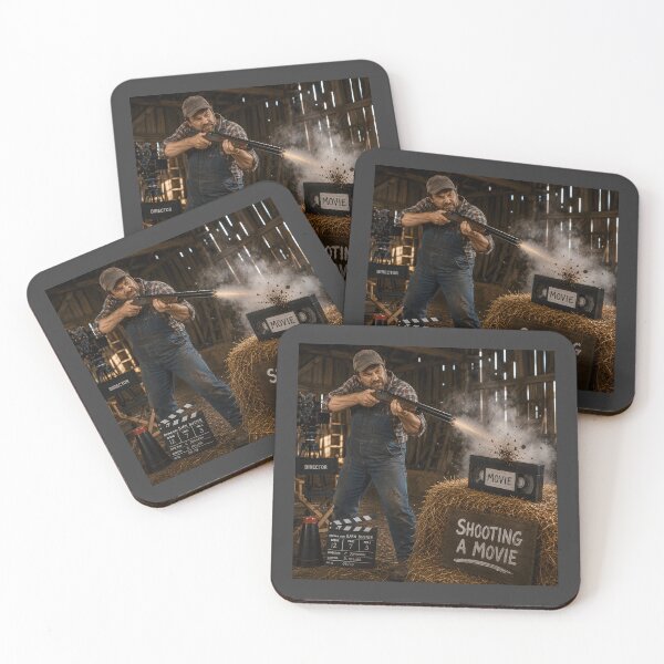 Item preview, Shooting a Movie Funny Farmer Movie Pun Design designed and sold by Hornace88studio.