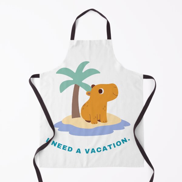 Item preview, Cute Capybara Vacation Mood – I Need a Vacation designed and sold by BCapybara.