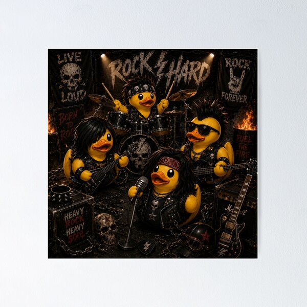 Item preview, Rubber Ducks Rock Band designed and sold by Thor-stone.