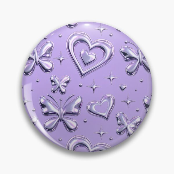 Item preview, Y2K Chrome Heart Butterfly Metallic 2000s Repeat designed and sold by StickyGuys.