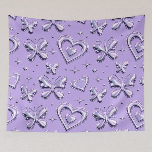 Item preview, Y2K Chrome Heart Butterfly Metallic 2000s Repeat designed and sold by StickyGuys.