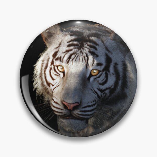 Item preview, Silent Ember | White Tiger Portrait in Shadow designed and sold by TreatLLC.