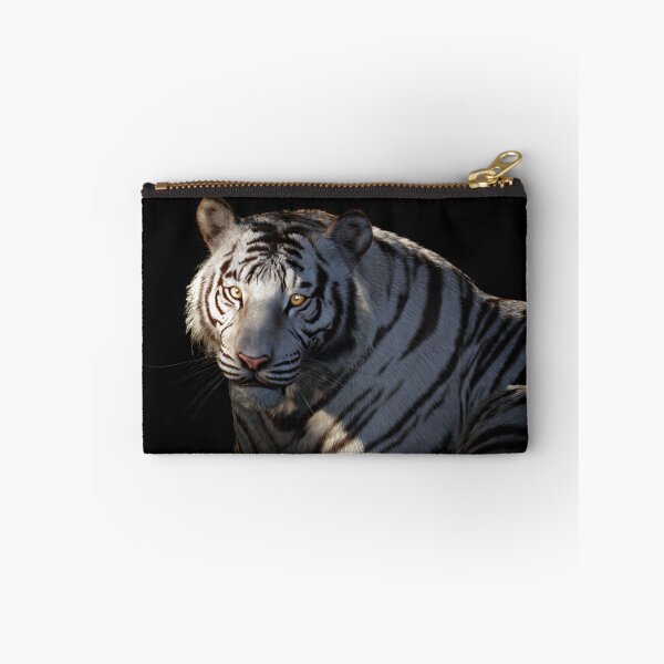 Item preview, Silent Ember | White Tiger Portrait in Shadow designed and sold by TreatLLC.