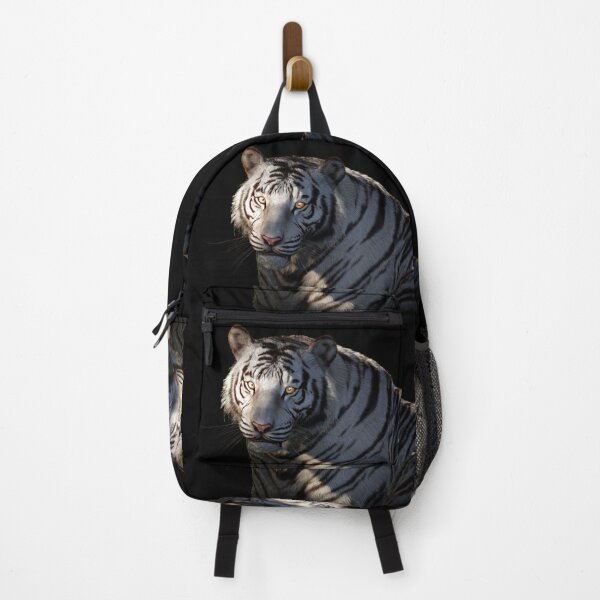 Item preview, Silent Ember | White Tiger Portrait in Shadow designed and sold by TreatLLC.